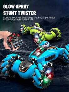 1pc 2025 New Gesture Remote Control Stunt Car, 360° Rotation 4WD Remote Control Transforming Hand Control Car Toy, Upgraded Gesture Simulation Remote, Best Gift For 6-8-12 Year Old Boys, With Lights, Music, Spray And Drift Functions, Cool Birthday/Christmas/New Year Gift For 7, 9, 10, 11, 12 Year Old Children - Multicolor - View 3