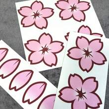 20 adesivos de flor de cerejeira japonesa, adequados para cobrir arranhões no corpo, bicicletas, motocicletas, capacetes, decalques decorativos à prova d'água e de sol para faça você mesmo