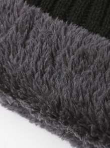 3 件套男士针织羊毛便帽、柔软保暖围巾和触摸屏手套、温暖冬季礼品套装冬季配饰冬季服装 - 彩色 - 查看 7