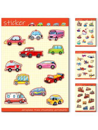 4pcs/8pcs, Back To School Sticker Pack - DIY Decorated Water Bottles, Skateboards, Helmets, Cars, Cartoon Character Stickers, Popular Anime Stickers, Anime Young Cute Characters Series Cup Stickers On Mobile Phones, Laptops, Boxes, Notebooks And Guitars, And Luggage, Decorated With DIY Personalized Hand Stickers. Waterproof PVC, Reusable Books, Antique Decorative Decal Scrapbook, Asymmetrical Shape,