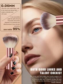 Set de 25 brochas de maquillaje todo en uno: brochas de fibra sintética premium ultrasuaves con formas completas para rostro y ojos (base, rubor, sombra de ojos). Aptas para todo tipo de piel, ideales para maquillaje diario, looks de oficina y viajes. - Multicolor - Ver 11