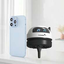 Mini Desktop Vacuum Cleaner, Robot Shaped, Portable Desktop Cleaning Tool, Suitable For Desktops, Portable Small USB Rechargeable Battery Vacuum Cleaner, Quiet Suction For Small Items, Crumbs, Erasers, Shavings, Suitable For Home, Office, Kitchen, Piano Keyboard, Great For Back To School Or Halloween Gifts - Multicolor - View 8