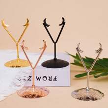 [Beliebte Wahl] 1 Stück Bohemian Kristall Mineral Ausstellungsständer aus Metall, abnehmbar, geeignet für Heim- und Bürodekoration