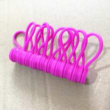 Magnetic Cord Organizer, Reusable Silicone Ties, Twist Tie Cable Management For Bundling And Organizing Fixed Items, Fridge Magnet Wire Wrap Tie Clips For Usb Headphone & Keychains(Random Colors)