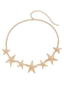 Sexy Belt Waist Chain Starfish Flowers For Women Summer Beach Bikinis Festival Accessories Body Chain Jewelry Accessories Clothing Accessory Valentines - Multicolor - View 16