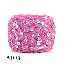 1pc 50g Sequin Thread, Wiring Bead, Fancy Yarn, DIY Bead Yarn, Handmade Size, Color Patch, Size Sequin - Multicolor - View 27