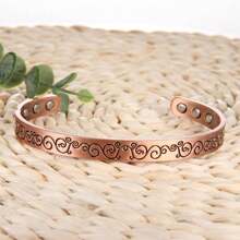 Copper Bracelet For Men Women, Magnetic Bracelets For Men With 3500 Gauss Magnets, Copper Jewelry Adjustable Cuff Bangle For Christmas Gift