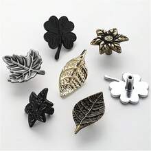 1 Tay nắm cửa tủ quần áo hình cành cây lá hoa bằng hợp kim kẽm sáng tạo - Nhiều màu - Xem 5