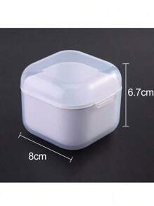 1/2/6pcs Manicure Tool Polishing Head Disinfection Box, Double Layer Filter Thick Cleaning Box, Portable Storage Box, Suitable For Nail Salons