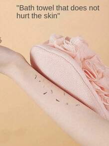 1 件二合一沐浴手套和丝瓜络，温和亲肤，易起泡，柔软细网，沐浴海绵，多功能去角质清洁工具，非常适合淋浴、SPA、身体磨砂家居浴室装饰秋季装饰返校 - 多色2合1 - 查看 4