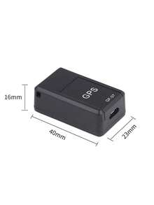 [Rastreador GPS] Rastreador GPS magnético mini en tiempo real para automóviles, recargable por USB, conectividad GSM/GPRS, diseño compacto y ligero, negro, vendedor de EE. UU. (tarjeta SIM no incluida) - Negro - Ver 4