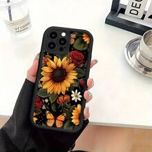 Funda de teléfono moderna y elegante, protege tu teléfono, funda suave simple con patrón de girasol, impresión UV, cubierta mate de 360 grados, protección completa para Apple,  11 12 13 14 15 16 Pro Max, para smartphone, mejor regalo de cumpleaños para niña o niño, fundas protectoras de diseñador para mujeres - 1 pieza - Ver 11