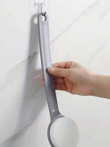 长柄身体乳液涂抹器，带背部刷和海绵垫，适合老年人和女性使用，保湿、防晒，身体乳涂抹刷，沐浴刷，身体乳液涂抹器，沐浴刷，背部按摩刷，沐浴后使用，淋浴后涂抹身体乳液的工具 - 彩色 - 查看 4