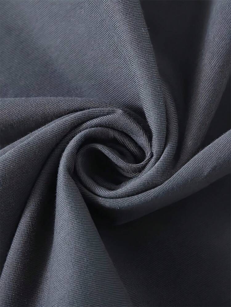 Camiseta de manga corta holgada con estampado de moda para hombres GRDR | Diseño exquisito | Esencial de verano | Fácil de combinar, mostrando tu estilo - Gris Oscuro - Añade 4