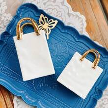 1 pezzo Borsa creativa a forma di vaso di lusso, accessorio per la decorazione della casa in resina minimalista moderna, vaso di fiori, decorazione per la stanza - Multicolore - Visualizzare 4