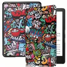 适用于 Kindle Paperwhite 2024 7 英寸第 12 代 SA568B 智能电子阅读器保护套 彩色自动唤醒/睡眠防震保护壳