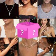 925 Sterling Silvery Mystery Jewelry Gift Box, Surprise Gift Box, Blind Box Lucky Bags, Perfect For Holiday Gifts, Surprise Gift Blind Box, Experience The Fun Of Unwrapping The Delivery, Super Stress Release, Great Value For Money!