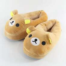 Luxury Winter Bear Cotton Ladies Slippers House Home Cartoon Cute Bear Home Indoor Couple Female Warm Indoor Slipper Casual - A - 查看 4