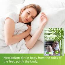 100pcs New Ways Of Health Preservation, Deep Cleansing Foot Pads, Body Stress Release Leads To Better Sleep Quality, Moxa, Ginger Oil & Bamboo Charcoal Foot Patch, Natural Ingredient Foot Care Patches, Effective Foot Health Patches, Chinese Medicine - White - View 3