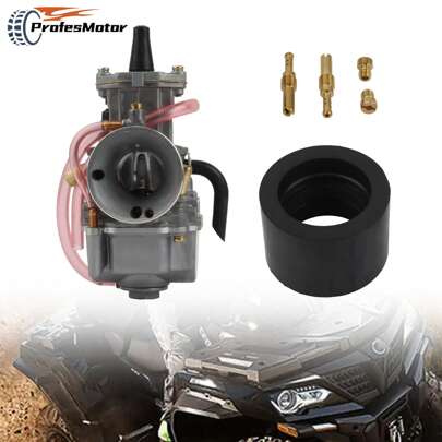 Para OKO 2T 4T Carburador de motocicleta con chorro de potencia PWK 21 24 26 28 30 32 34mm Accesorios de motocross, carreras, ATV y scooter
