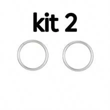 Piercing Smooth Hinged Steel Hoop With Click Clasp, Resistant, Hinged And Segmented - Kit 2-Talk - 查看 1