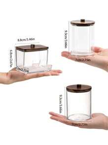 3 PiecesWipe Case Set, 10 Oz Wipe Storage Set With Lid, Suitable For Storing Swabs, Mats, Bath Salts, Makeup Sponges, Hair Accessories, Etc.