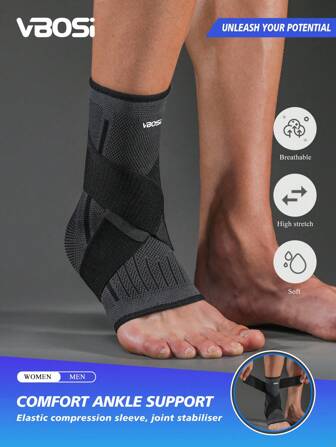 VBOSI 1 Stück Damen Herren elastischer atmungsaktiver unisex Knöchelbandage Hülse für Laufen Basketball Yoga Knöchel Gym Zubehör