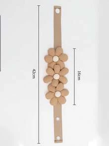 2 Pieces / 1 Pair No-Drill Curtain Hook Tie-Back Strap, Simple And Versatile Design. Plush Flower Tie-Back Curtain Hook, Suitable For Homes, Offices, Dormitories, And All Types Of Curtains. A Must-Have For Home Decor.