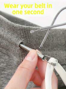 轻松穿线工具,适用于各种针线活动,家庭缝纫工具,绳索袜带,灵活穿线工具,多用途松紧带腰带,绳索织带辅助装置弹簧眼穿线装置,工具,缝纫配件,万圣节,万圣节服装,缝纫 - 彩色 - 查看 2