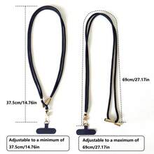 Adjustable Universal Phone Lanyard Strap, Retractable Halter Cord, Durable Anti-Drop Long Phone Chain For Outdoor Use - Multicolor - View 4
