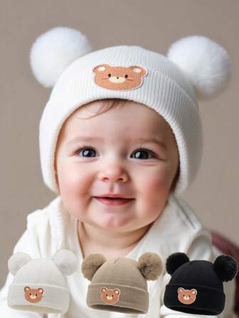 针织新生儿帽子儿童无檐小帽女童男童婴幼儿配饰儿童帽子弹力0-3岁幼儿女孩男孩帽子
