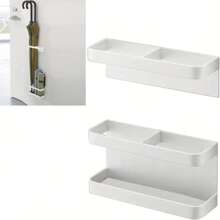 1pc Home Magnetic Umbrella Holder Rack, Made Of Iron, Wall-Mounted Umbrella Stand Suitable For Office, Hotel, Shop, Living Room, Entryway, Cute & Fashionable Design, Also Can Be Used As Living Room Decor