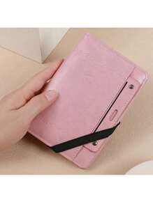 Multi-Functional Passport Holder & Card Case, PU Leather Passport Cover For Travel, School, Vacation, Business Trip, Suitable For Men & Women Travel Essential Holiday Passport Holder For Women - Pink - View 4