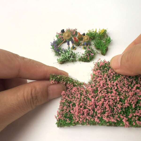 Miniature Flower Clusters Static Cluster Model Military Scene Railway HO N Scale Train Layout Architecture Building Materials For Diorama
