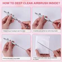 Kit aerografo portatile, include compressore d'aria, ugello da 0,3 mm, set di strumenti per la verniciatura a spruzzo, adatto per pittura, modellismo, decorazione di torte, arte di unghie (rosa - ugello da 0,3 mm)