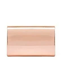 1pc Champagne Color Mirror Finish PU Women's Evening Bag, Smooth Mirror Surface Is The Perfect Fusion Of Elegance And Fashion, Can Be Handheld/Carried/Shoulder Bag/Crossbody, Suitable For Weddings/Parties/Galas/Formal Events