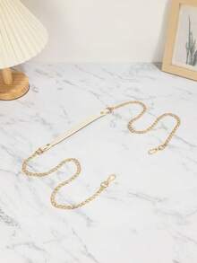 女士金属链肩带，可调节斜挎包配件