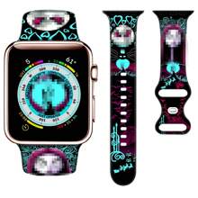 Halloween Watch Band Compatible With Apple, Holidays Watch Band For Halloween Decor, Halloween Apple Watch Band Compatible With Apple Watch Band 38mm 40mm 41mm, Halloween Watch Accessories For Women Men, Soft Silicone Pumpkin Strap Halloween Party Replacement For Apple Watch Series Ultra SE 10 9 8 7 6 5 4 3 2 1