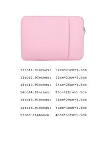 1 件 11.6/12.5/13.3/14/15.4/15.6/16/17 英寸纯色休闲笔记本电脑内胆包，适用于华为/苹果//惠普//神舟