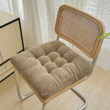 1 PIEZA Cojín de asiento de silla de felpa gruesa - Relleno de poliéster lavable a máquina y cubierta duradera para todas las estaciones - Cojines multiusos y resistentes a las manchas para sillas de comedor para decoración del hogar y la oficina