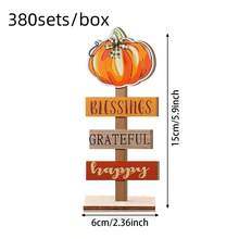 1/380 Sets Available, 2 Pcs/Set Welcome Autumn Thanksgiving Pumpkin Autumn Harvest Desktop Decoration Accessories Suitable For Autumn Farmhouse, Living Room, Bedroom Home Desktop Decoration