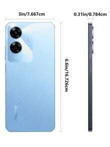 Realme Note 60 Global Unlocked Smartphone: 6.74" HD+ 90Hz Punch-Hole Display (720*1600), T612 8-Core 1.8GHz CPU, 8GB RAM(3GB+5GB Dynamic RAM)+64GB ROM / 12GB RAM(4GB+8GB Dynamic RAM)+128GB ROM / 18GB RAM(6GB+12GB Dynamic RAM)+128GB ROM, 32MP+5MP AI Dual Camera, 5000mAh Battery & 10W Fast Charge, Android 14, 7.79mm Ultra-Thin Design - View 4