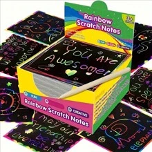 50 pezzi Rainbow Scratch Art Kit - Libera i disegni nascosti con colori vivaci - Tavoletta per dipingere creativa per divertimento infinito, lavoretti per bambini, decorazioni per Ognissanti, lavoretti per ragazzi, per l'arte e l'artigianato, per bambini, kit di artigianato, per l'arte e l'artigianato, per bambini, pittura a graffio, kit di attività, decorazioni, kit di artigianato, per l'arte e l'artigianato per bambini, lavoretti per bambini, kit di artigianato, per l'arte e l'artigianato per bambini, lavoretti per bambini, divertente, forniture per l'artigianato per bambini, giocattoli per ragazze, ritorno a scuola