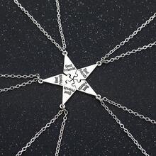 5 PCS New Fashion English Letter "Best Friends" Necklace Creative Set For Women - Bộ năm món XL2683 - Xem 5