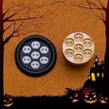 Série mignonne de sorcière et de squelette pour Halloween 15 mm Mini Cachet de cire - Parfait pour les lettres d'amour, les invitations, les cartes de fête, les journaux, le scrapbooking, les bricolages