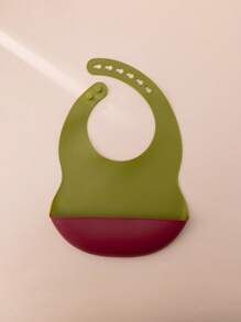 1 pezzo Bavaglino in silicone per neonati con stampa personalizzata del nome, set di stoviglie per neonati regolabile, regalo per neonati personalizzato, multifunzionale, decorativo, con lettere, elegante, moderno, colorato, carino, casual, personalizzato, unico, idea regalo perfetta per lui, idea regalo perfetta per lei, casual chic da strada