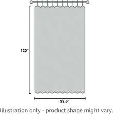 Patio Door Curtain Sound Blocking, Bedroom Privacy Room Divider Curtain Screen Partitions, Thermal Insulated Blackout Closet Sliding Door Curtain (1 Panel, 8.3ft Wide By 7ft Long, Gray) - 海藍綠 - 查看 8