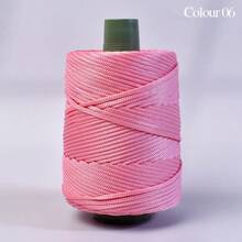 1件6mm超粗轻质冰麻线粗空心冰丝线手工编织钩花夏季清凉帽帽袋靠垫夏季专用线 - 彩色 - 查看 8