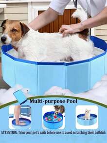 Spezieller faltbarer Haustier-Badewannen-Hund, Badewannen-Brunnen, Schwimmbad, Vogel-Badewanne, Katzensandpool, Katzenspielzeug, Spielzeuge, Eingangssäuberungswerkzeuge, temporärer Fischteich, Schildkröten- und Geflügel-Badewanne, Futterspender, Enten-Spielpool, Haustier-Reinigungswasserbecken, geeignet für Hof, Garten, Reise, Urlaub, vielseitig einsetzbar, ideal für Sommerschenke