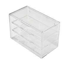 1 件亚克力透明 3/5/7 格防尘抽屉式收纳盒、文具、珠宝、化妆品收纳架 - 無色 - 查看 11
